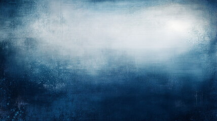 Obraz premium A textured dreamy background of dark blue merging with soft, misty whites