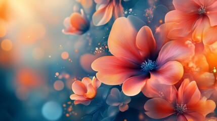 Delicate Fresh Blooms in Dreamy Light