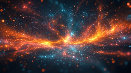 Fototapeta premium Cosmic Nebula Galaxy Abstract Background