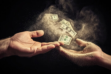 Money Disappears into Dust: A Metaphor for the Ephemeral Nature of Wealth?