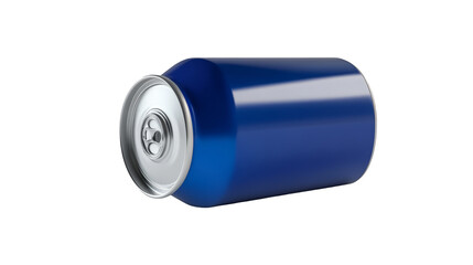 Blue Aluminum Can With Pull Tab