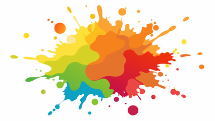 Fototapeta premium Watercolor splash on white background