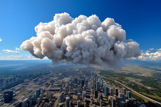 Acid rain, atmospheric pollutants, global circulation carry sulfur and nitrogen compounds across continents