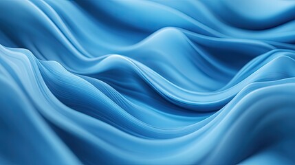 Abstract blue background with soft, flowing wave patterns creating a sense of calm and tranquility. Perfect for digital designs or presentations.