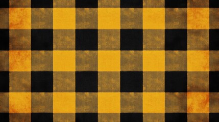 Fototapeta premium Yellow and Black Checkerboard Pattern