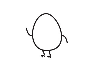 egg isolated on transparent background