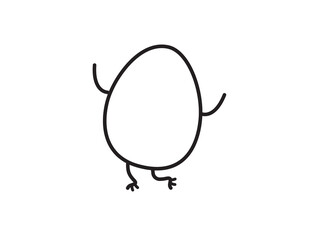 egg isolated on transparent background