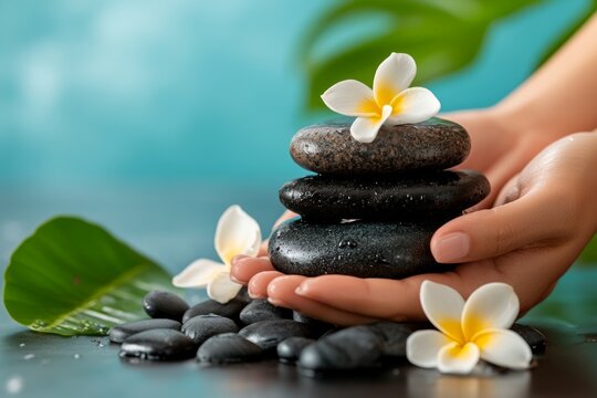 Acupressure, stress relief, calming touch helps reduce anxiety and promotes relaxation