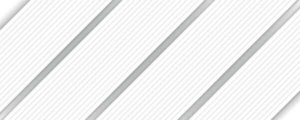 Obraz premium White geometric abstract background overlap layer on bright space with lines effect decoration. Modern graphic design element circles style concept for banner.
