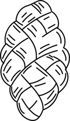 Hand drawn challer illustration on transparent background.
