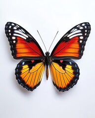 Obraz premium Wings of a butterfly in close-up, showcasing vibrant colors and patterns