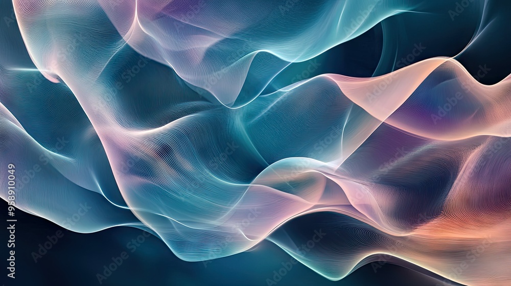 Poster abstract modern wave background with energetic lines and smooth transitions, offering a sophisticate