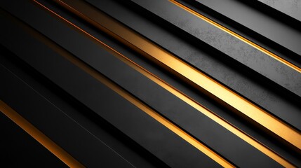 Obraz premium Abstract Black and Gold Geometric Background