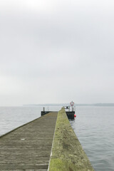 The beautiful little ferry pier at Alrø in Denmark