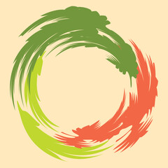 Obraz premium Retro grungy hand drawn whirlpool like simple retro background illustration. Retro and grungy illustration.