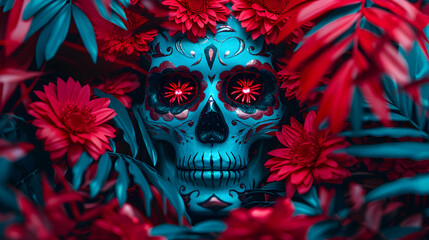 Dia Los Muertos Background Day The Dead Art