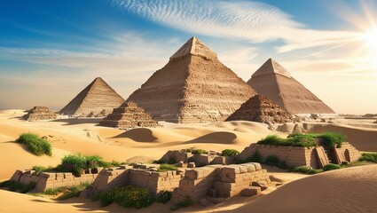 pyramids background 