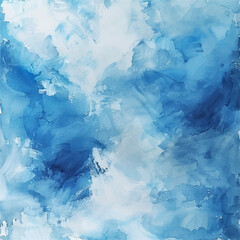 abstract soft blue and white painting watercolor vector illustration for background