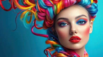 Fototapeta premium Colorful Hair