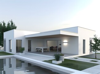 Modern Minimalist House with Swimming Pool