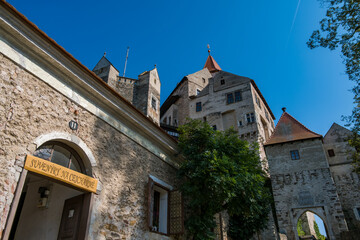 Hrad Pernstejn, Czech Republic -August 20 2024: Castle in the South Morav Region