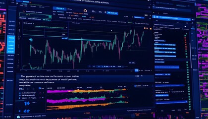 Financial Data Display on a Computer Monitor