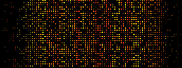 Obraz premium Vibrant Pixelated Design: Red, Orange, and Yellow on Dark Background
