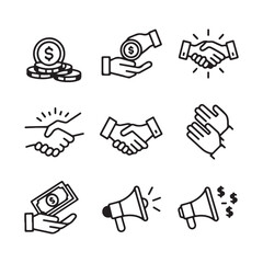 Minimalist Icon Design Collection for Digital Interfaces