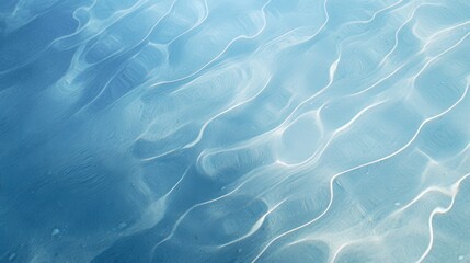 Tranquil Blue Water Ripples: A Summertime Reflection Paradise