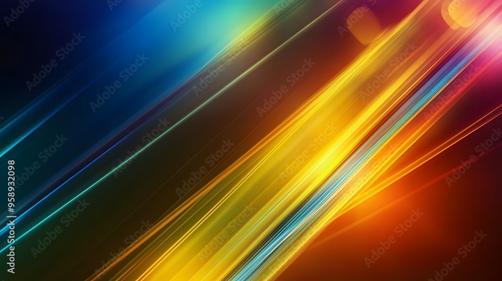 Aufkleber abstract background with diagonal lines in vibrant colors.
