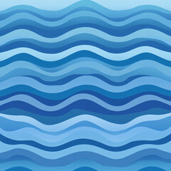  A minimalist pattern of blue waves with gradient fills. 