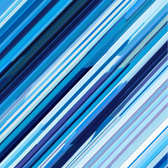 Fototapeta premium A minimalist pattern of blue diagonal lines in various hues. 