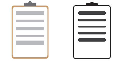 checklist clip icon set illustration abstract vector on a white background