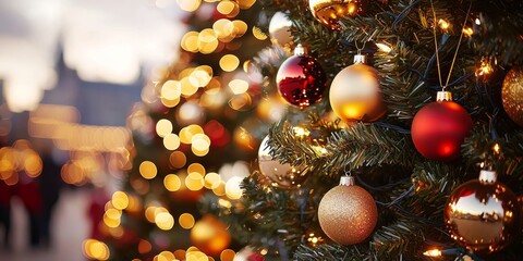 Merry christmas and happy new year festive background