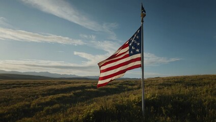 A flag representing the ideals of independence and sovereignty.