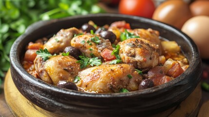 The national cuisine of Brazil: Pirate chicken.