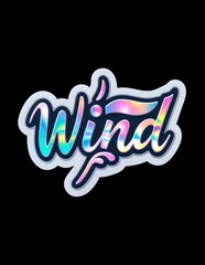 wind sticker sign