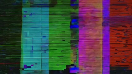Television Test Pattern with Glitches Generative AI