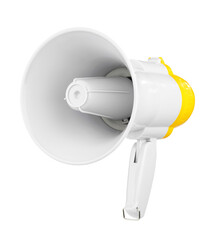 Fototapeta premium One wireless megaphone speaker isolated on white