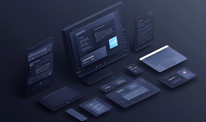 Dark Mode Interface Design With Multiple Devices
