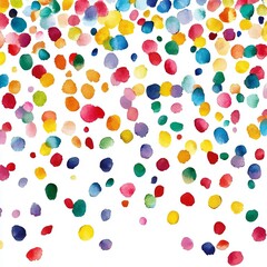 Vibrant watercolor splashes create a cheerful backdrop, perfect for festive designs, invitations, or artistic projects.