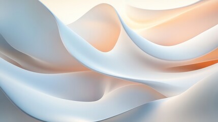 Fototapeta premium Tranquil Curves in Soft Hues: Abstract Art