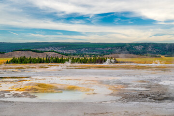 Yellowstone springs at the Yellowstone National Park