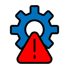 Protective Gear Required Vector Filled Icon Design