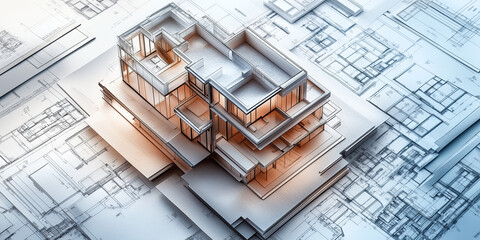 Innovative Architectural 3D Models and Blueprint Designs for Modern Building Projects