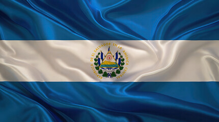 El Salvadoran flag for national Day or Independence Day of El Salvador