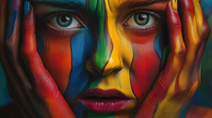 Obraz premium Emotions professional advertising poster 