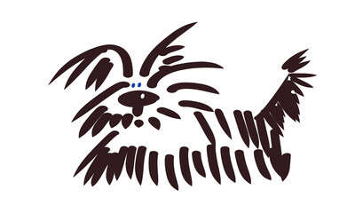 hand drawn sketch of a dog	