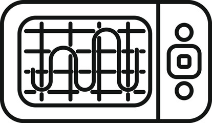 Electronic device showing an electrical signal on a screen, used for testing and debugging circuits