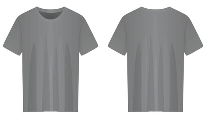 Grey  t shirt. vector illustration